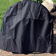41 Inch Log Hoop Cover Brown for Round Firewood Rack Outdoor Round Ring Loop Wood Storage Holder Cover Circular with Wat