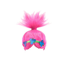 Kids Size Troll Style Festival Party Elfpixie Wig Characters Cosplay Cartoon