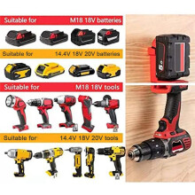 5pcs 2-in-1 Tool Hanger Dock - Wall-Mounted Battery Holder for 14.4V-20V for 18V Batteries C