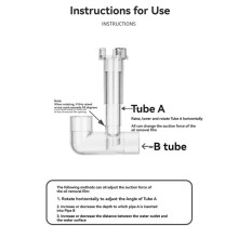 Inflow Outflow Inlet Outlet Skimmer Aquarium Accessories Plant Tank Pipe Fish Water Filter Fishbowl Terrarium 12mm
