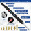 Threaded Inserts Soldering Tips Set,80W LED Temperature Adjustable Soldering Iron with 130 Pieces Thread Inserts Eu Plug 5