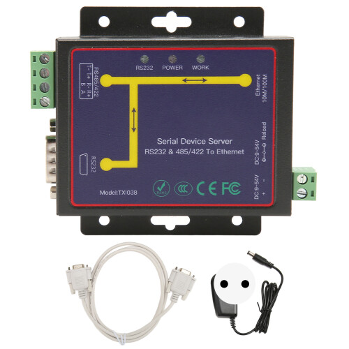 RS232 RS485 RS422 Serial to Ethernet 10/100 Iron 1