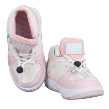 Kinder-Pink-Sportschuhe Hoch Top Elastische Schnürung, Gummisohle, 25