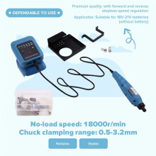Kit de Meuleuse Électrique 80 W, Vitesse à Vide Jusqu'à 18 000 Tr/Min, Meuleuse Électrique Rechargeable à Monter Soi-Même pour Batterie pour 18