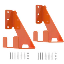2 Colgadores de Pared de Metal para Motosierra, Resistentes, para Garaje, Organizador de Almacenamiento de Motosierra.
