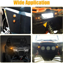 Universal UTV Turn Signal Kit with Amber LED Blinker Wide for , , , , Cart, Arctic Cat