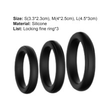 (Black) Sensual Fluorescent Penis Ring Vibrator (50 chars)