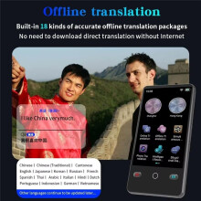 Traducteur Audio Portable 142 Langues, Traduction Hors Ligne en Temps Réel, Voix Intelligente, Photo, Traduction Intelligente