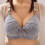 (Silver Grey, M) Wire-Free Push Up Bras Women Small-Plus Size 1