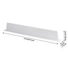 (White) Silicone Sink Splash Guard Reusable Anti-Splash Sink Silicone Strip for Countertops Kitchen Counter