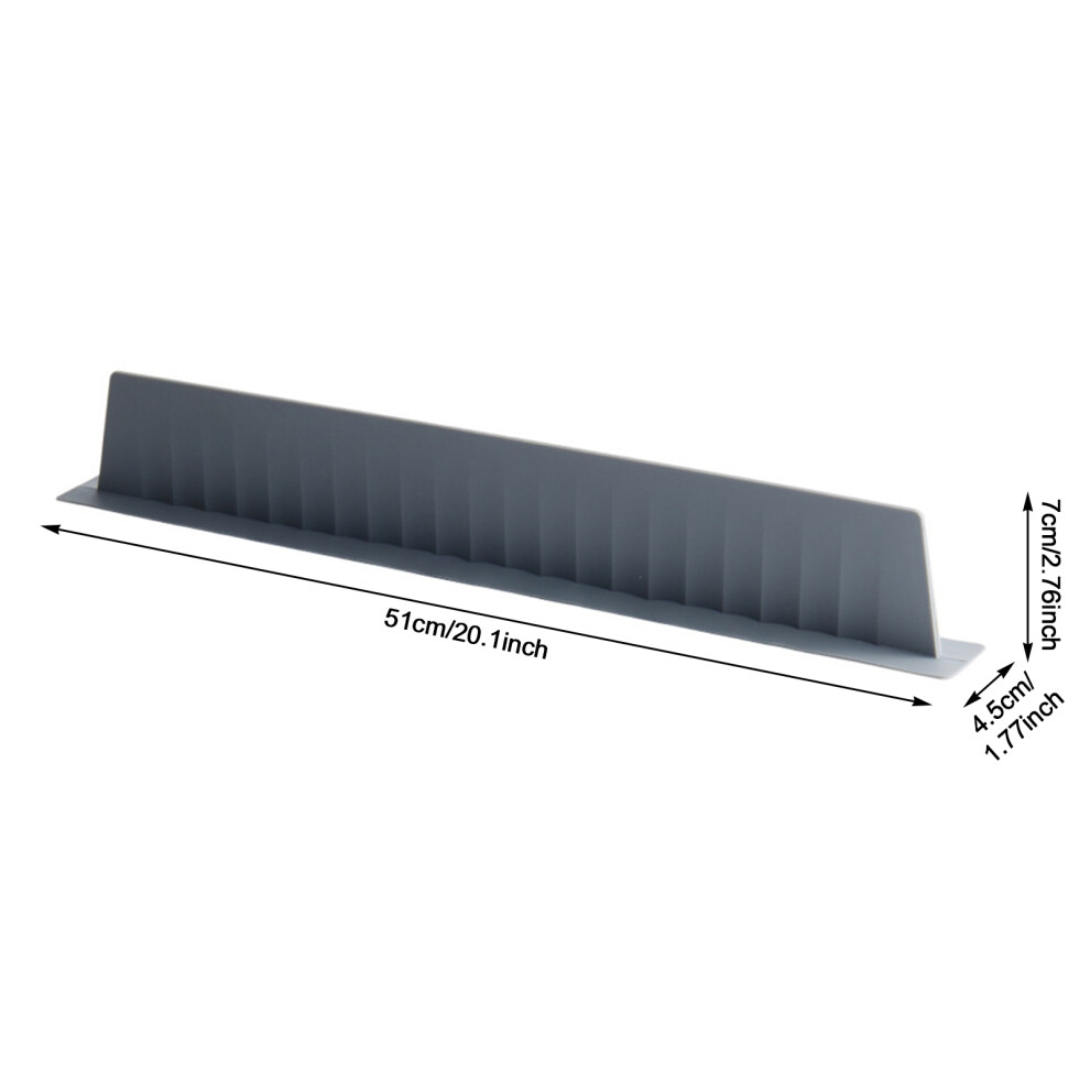 (Dark Grey) Silicone Sink Splash Guard Reusable Anti-Splash Sink Silicone Strip For Countertops Kitchen Counter 6431700906097