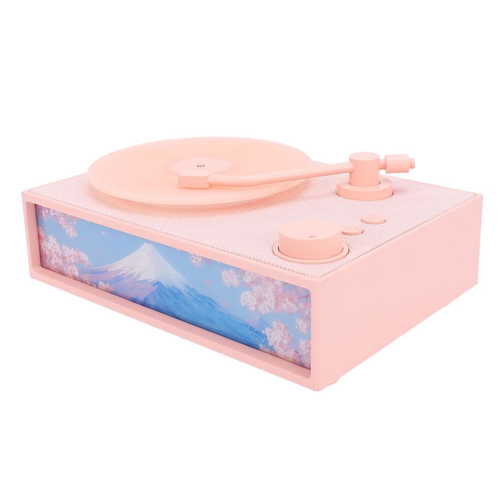 Vintage Record Player With Bluetooth, Aroma Diffuser, 1500Mah Pink 8461388548409