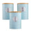 Cooks Professional Cooks Professional 5 Piece Kitchen Storage Set with Bamboo Lids | Blue / Silver 5