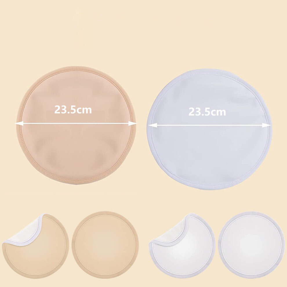 Hue-Grain 4Pcs Castor Oil Breast Pads, Waterproof & Leakproof