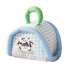 (Blue Cow Doll) Cute Cartoon Lunch Bag - Large Capacity & Easy Clean