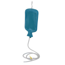 Wiederverwendbares 2L Gummienema-Set mit Schlauch & Tipps – Blau, kontrollierter Fluss