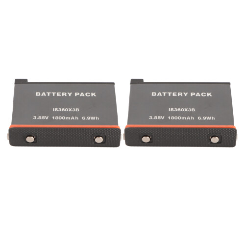 2pcs 1800mAh Lithium Battery for Insta 360 X3 Camera Replacement 1