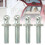 4Pcs 10mm Ball Studs 5/16-18 Threaded Silver 1