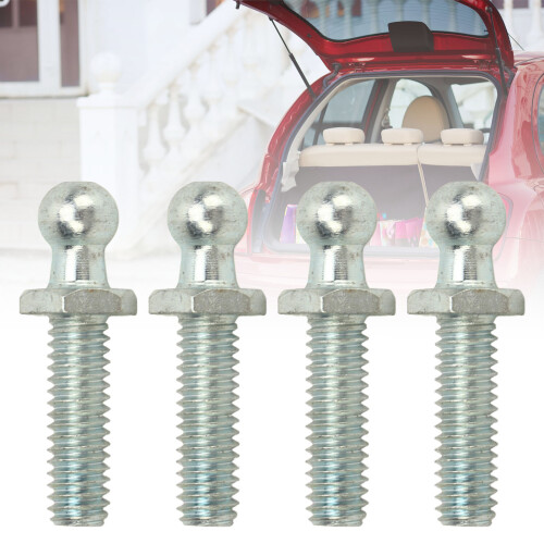 4Pcs 10mm Ball Studs 5/16-18 Threaded Silver