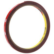 Starke, dauerhafte, doppelseitige, super klebrige Schaumstoff-Klebebandrolle für Fahrzeuge, Rot, 6 mm x 3 Meter