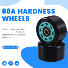 2 Set 58x32mm 88A Double Row Roller Skates Speed Skates Wheels Car Wheel Four Wheels Skateboard PU Wheels