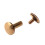 20X Arc Solid Brass Button Stud Screw Nail Screw Back Leather Rivet Belt 12mm 4
