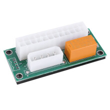 6 Pack Dual PSU Multiple Power Supply Adapter,Add2Psu ATX 24 Pin to 4Pin Connector for BTC Miner