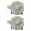 2X Pressostato Differenziale Aria 50-500Pa Interruttore Aria Micro-Pressione Regolabile 1