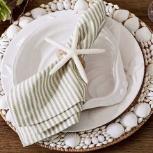 Napkin Rings Set of 12, Sea Star Napkin Ring for Starfish Serviette for Tables, Wedding, Birthday, Banquet, Christmas