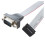 2X DB9 RS232 to 10 Pin Ribbon Cable Connector Adapter 5