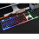 (Black) Colorful Backlit Wireless Keyboard for PC & Smart TV 2