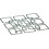 Premier Housewares Polished Chrome Squares Trivet Silver Metal 1