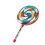 Kinder Handtrommel 20cm Regenbogen PVC 5