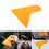 5X Plastic Yellow Auto Car Window Sticker Film Scraper Squeegee Cleaning Tool 10.5X9.5cm 3