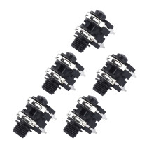 6.35mm 4P Stereo Socket 5Pcs 6.5mm Input for Microphone & Electric Guitar