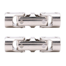 2X Rc Double Universal Joint Cardan Joint Gimbal Couplings with Screw,5X5mm