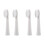 Replacement Brush Heads for  EW0972 Toothbrush, White, 4 Count 1