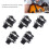 6.35mm 4P Stereo Socket 5Pcs 6.5mm Input for Microphone & Electric Guitar 4