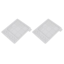 2X Molde de Tabuleiro de Xadrez 3D Molde Silicone para Jogo de Nada e Cruzes DIY Molde de Espelho de Resina Epóxi Molde de Jogo de Xadrez de Boi