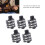 Stereo Jack Socket 6.35mm 6P Microphone Connector for Replacement Durable Metal 3