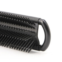 2X Portable Travel Folding Hair Brush with Mirror Compact Pocket Size Comb-White