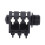 Stereo Jack Socket 6.35mm 6P Microphone Connector for Replacement Durable Metal 16