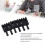 6 Stück E-Gitarren Brückensättel Schwarz 4