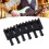 6 Stück E-Gitarren Brückensättel Schwarz 8