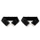 2X Schwarzer Dame Paillette Elastischer Dehnbarer Beilaeufiger Taillengurt 1