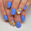 24PCS Glossy Blue Press on Nails - Long Lasting & Reusable 6