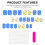 24PCS Glossy Blue Press on Nails - Long Lasting & Reusable 8
