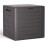 140L Wood Effect Garden Storage Box Brown 1