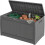 310L Rattan Effect Garden Storage Box Grey 1