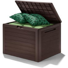 190L Waterproof Garden Storage Box Brown